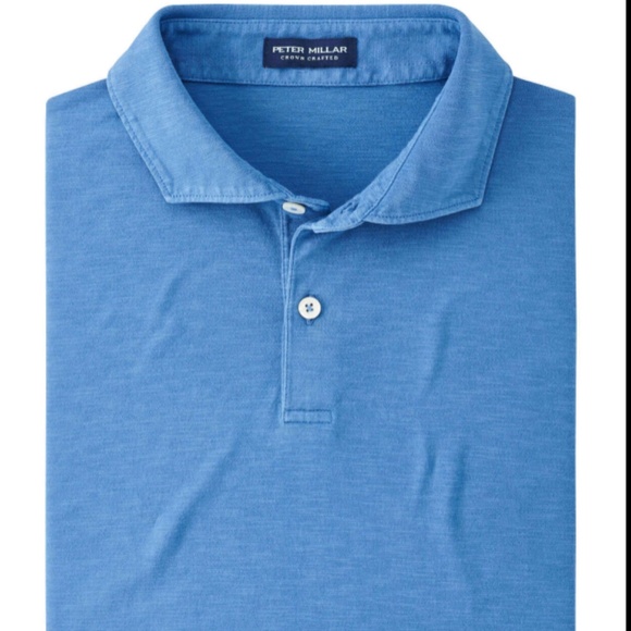 Peter Millar Crown Crafted Men's XL Star Dust Journeyman Polo MSRP $135 - Picture 1 of 7